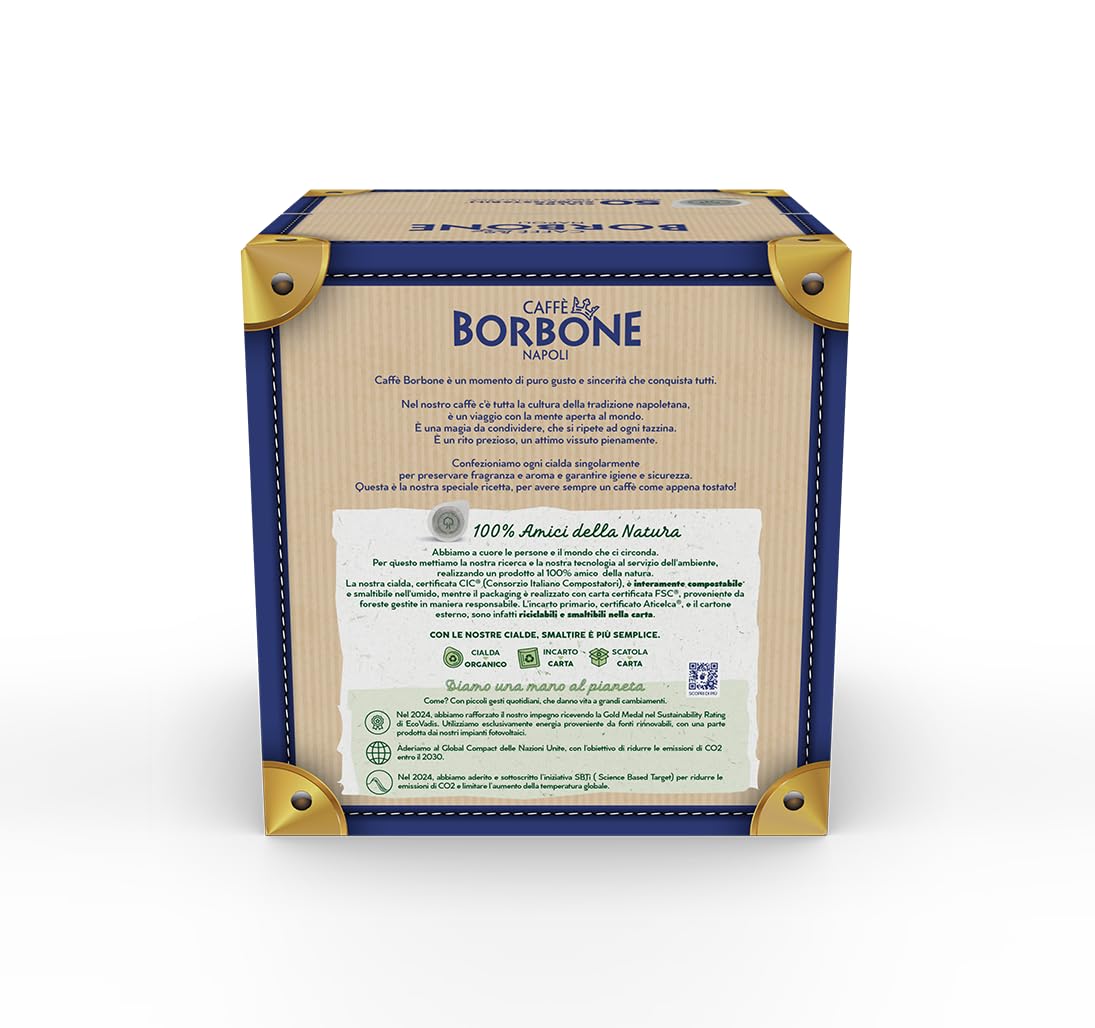 Caffè Borbone Gold Blend Compostable Coffee Pods - 50 Pods - ESE 44mm Compatible 4