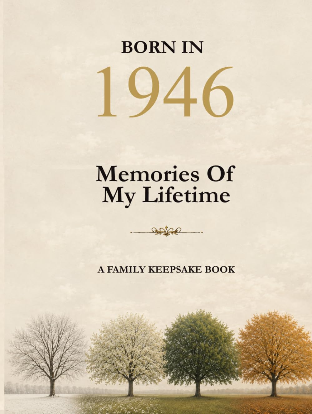 Absalom & Watson - Born In 1946 Memories Of My Lifetime | Hardcover Journal for 80th Birthday Gift