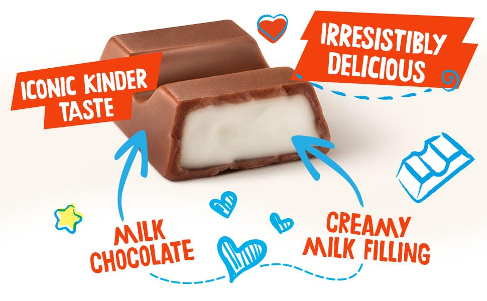 Kinder - Mini Chocolate Bars Dispenser Box, 150 Pieces