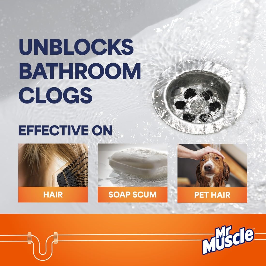 Mr Muscle - Pet Hair Drain Unblocker Gel