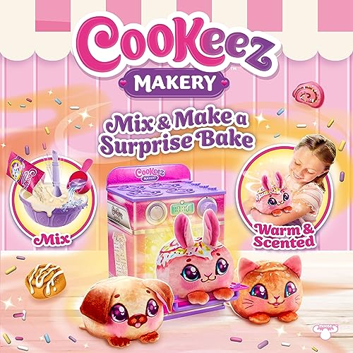 Cookeez Makery Cinnamon Treatz Oven - Interactive Plush Baking Playset for Kids 5+ 8