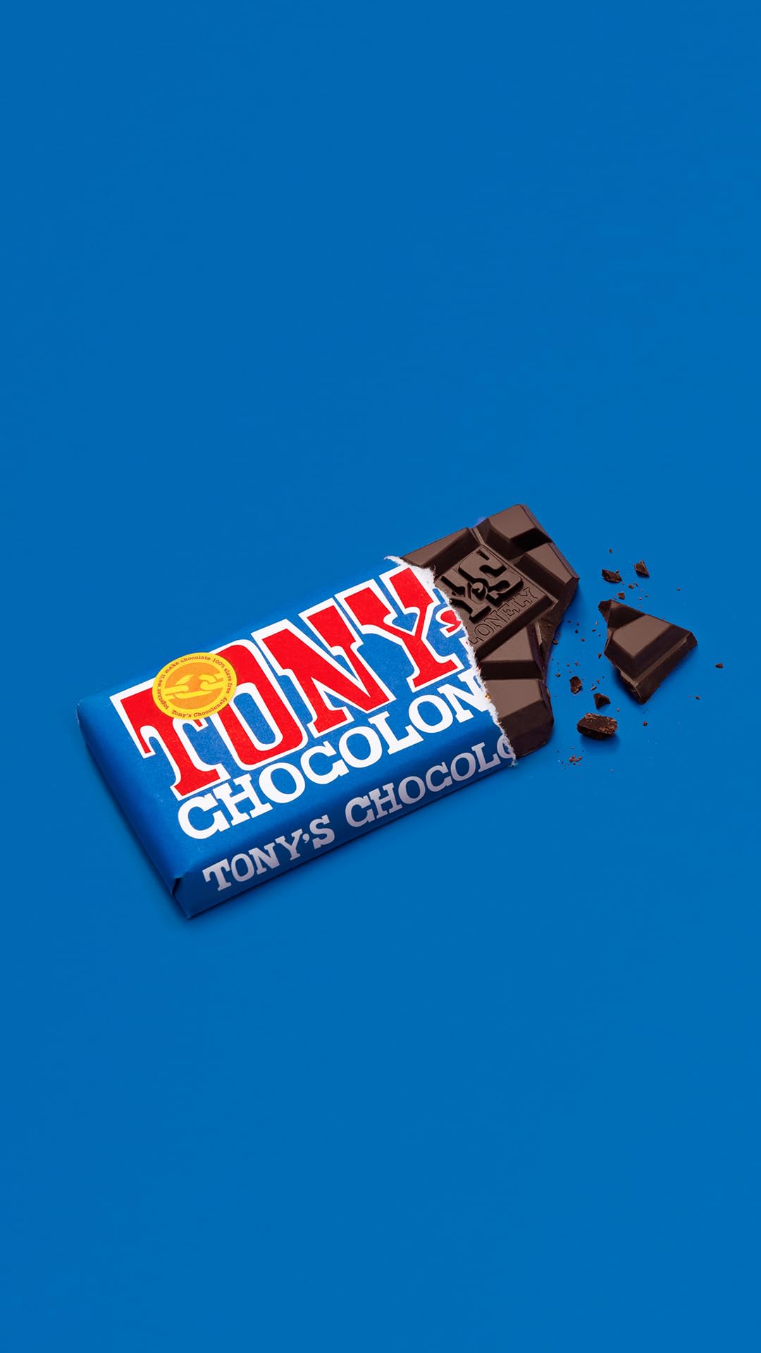 Tony's Chocolonely Dark Chocolate Bar 70% Belgian Fairtrade - 180g, Vegan, Gift 4