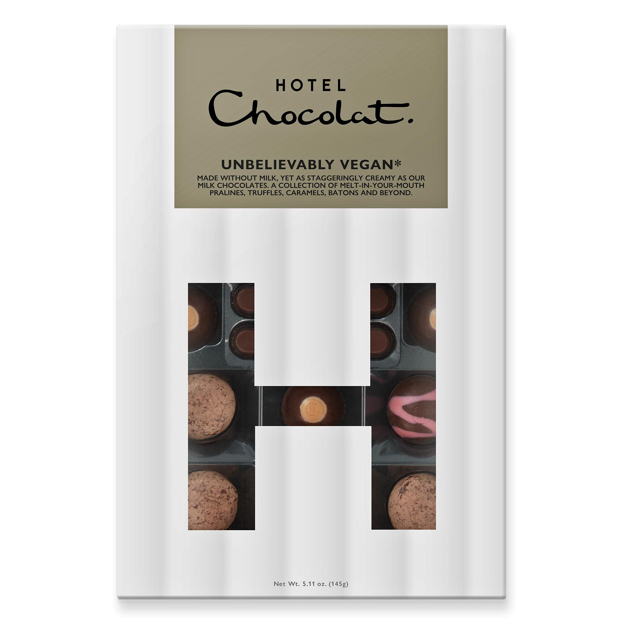 Hotel Chocolat Unbelievably Vegan H-Box - 14 Vegan Chocolates, 145g