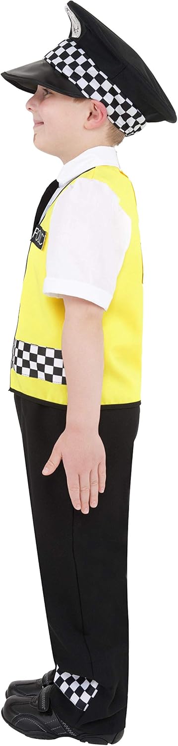 Smiffys Police Boy Costume - Top, Trousers, Hat & Radio Set, Ages 4-6 3