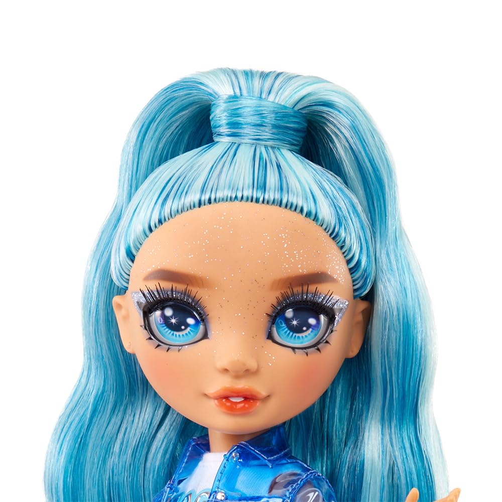 Rainbow High Skyler Bradshaw Fashion Doll with Sparkle Slime & Magical Pet - Blue Shimmer Doll with Yeti, Customizable Accessories - Ages 4-12 4