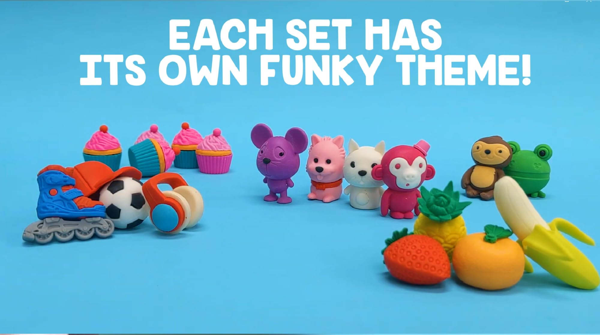 Tinc Animal Collection - Monkey, Cat, Dog, Mouse Scented Erasers (Pack of 4) 3