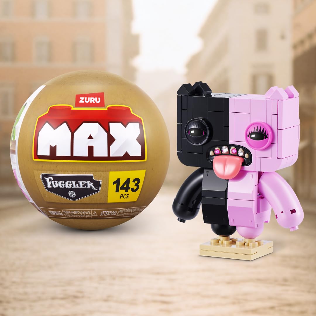 Max Build More Fuggler Baddies Collection Building Set - Build 1 of 4 Monster Characters | Ages 8+ | 186 Pieces