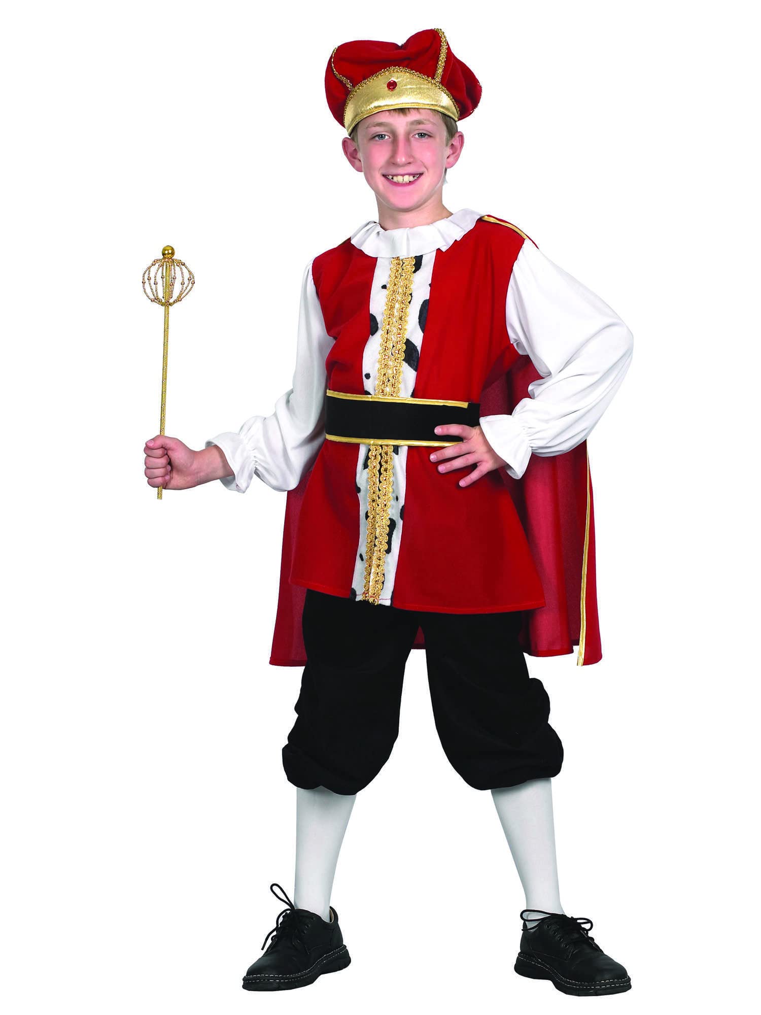 Bristol Novelty Medieval King Costume - Child Boy Age 7 - 9 Years 4
