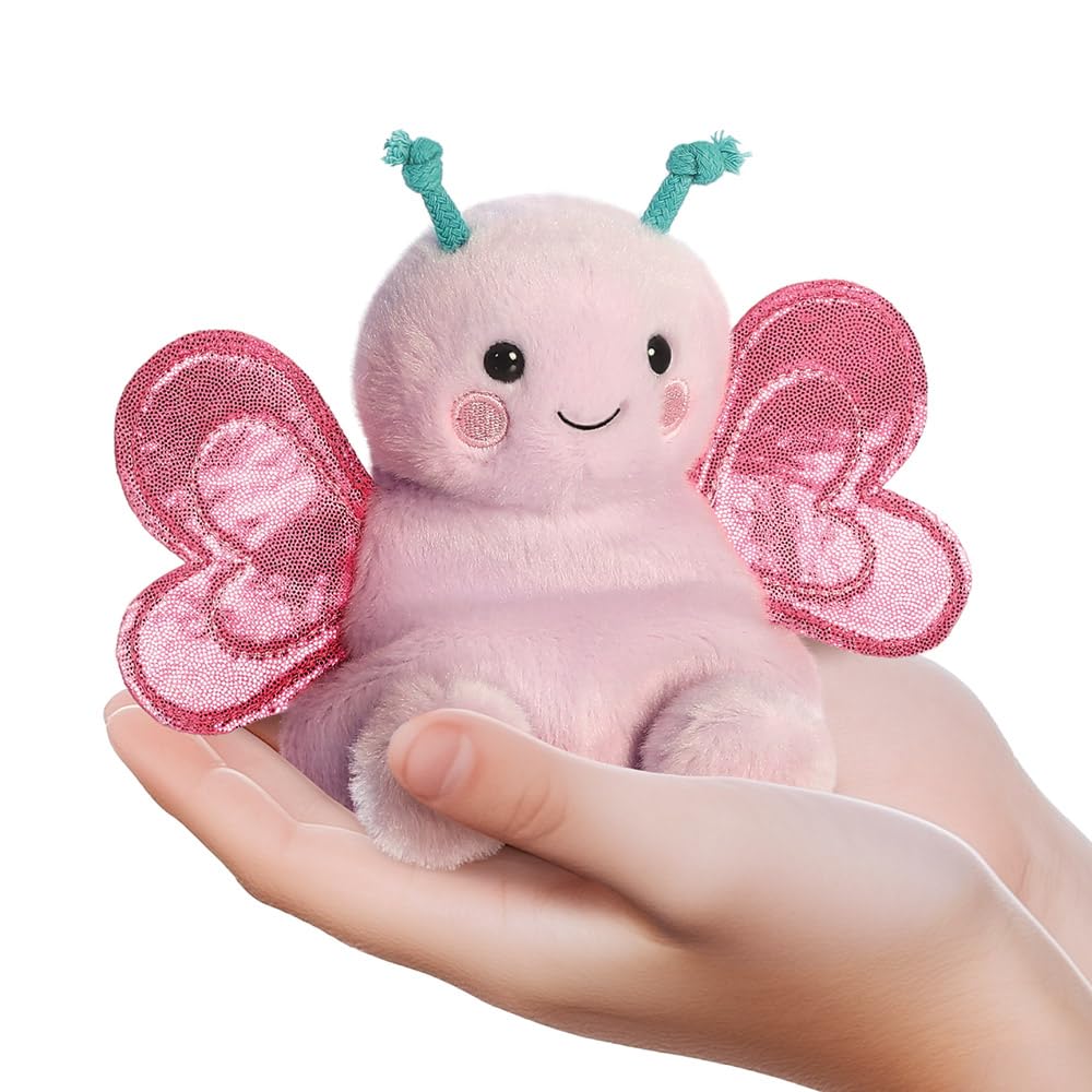 AURORA Palm Pals Petunia Butterfly Soft Toy | Pink | 13cm | Suitable from Birth 2