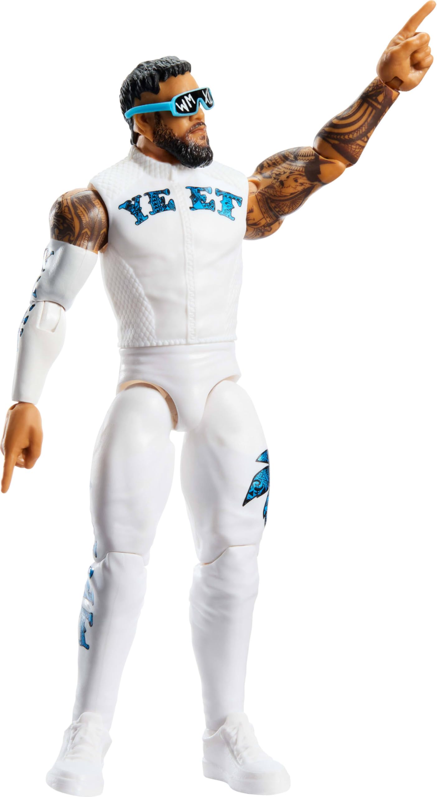 WWE Jey Uso Action Figure - Main Event Series #161 | 6-inch Scale | TrueFX Face