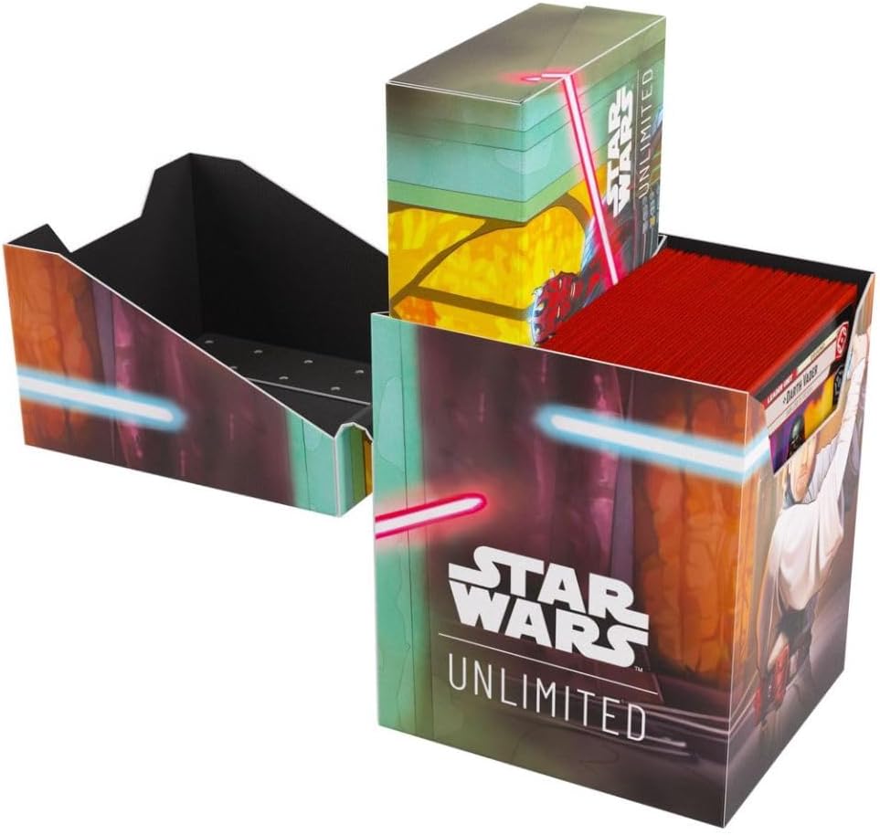 Gamegenic Star Wars Unlimited Soft Crate - Obi-Wan Kenobi/Darth Maul Deck Box with Token Storage 4