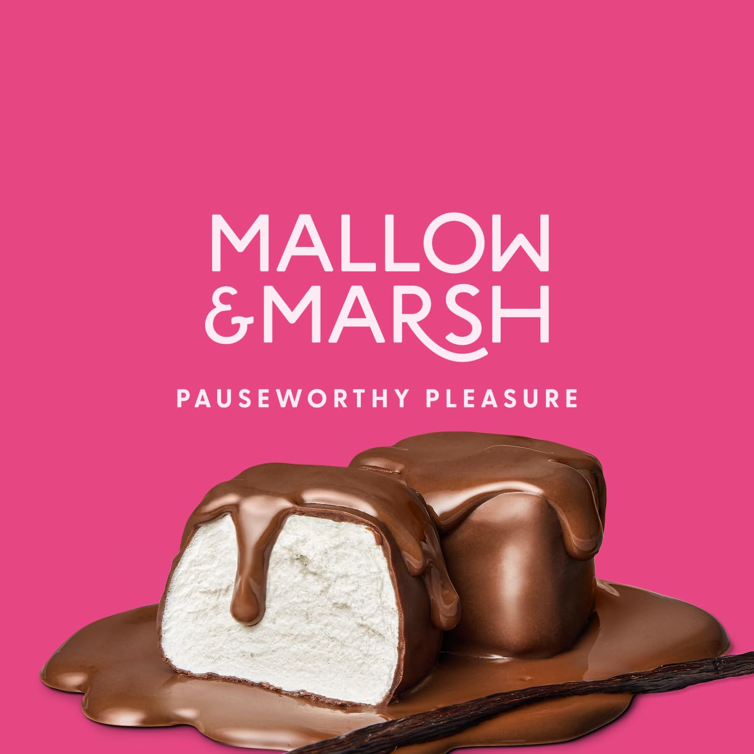 Mallow & Marsh Vanilla Marshmallow Bites Coated in Belgian Milk Chocolate - 600g Sharing Bag 3