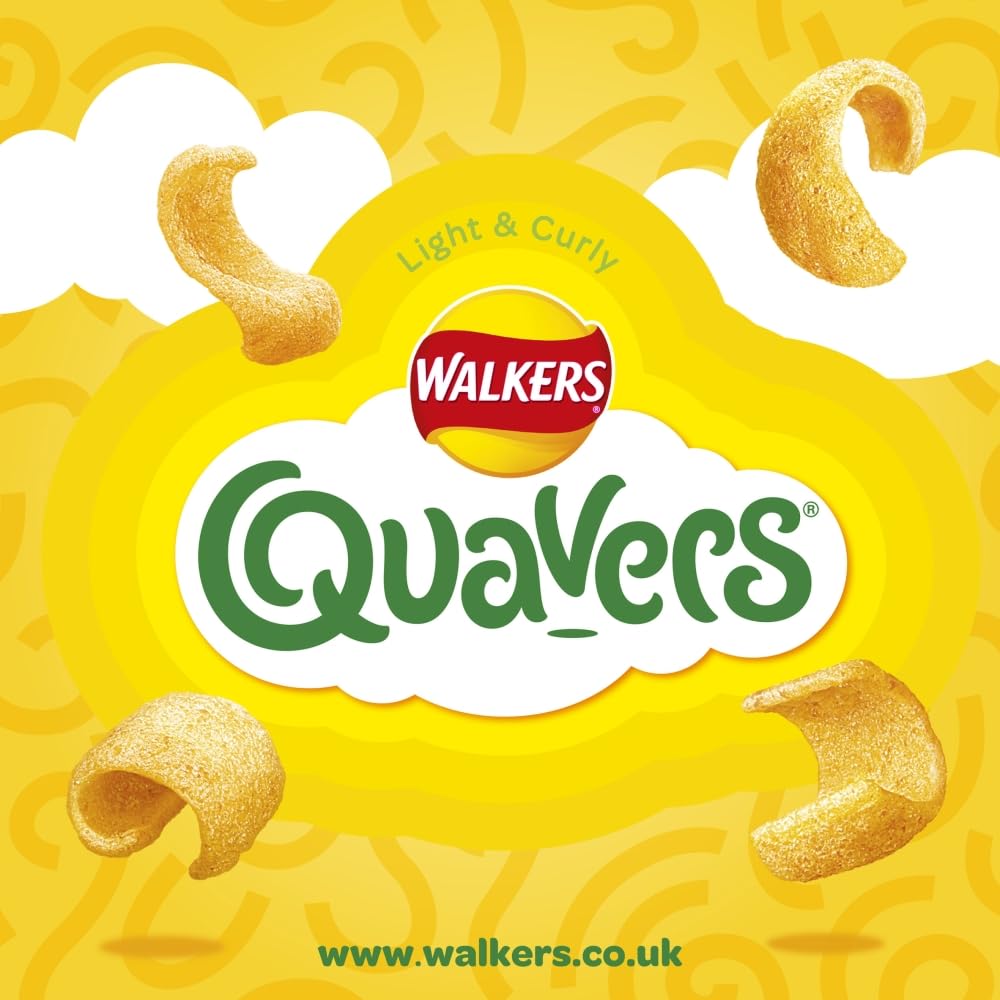 Walkers Quavers Cheese Multipack Snacks 6x16g 6