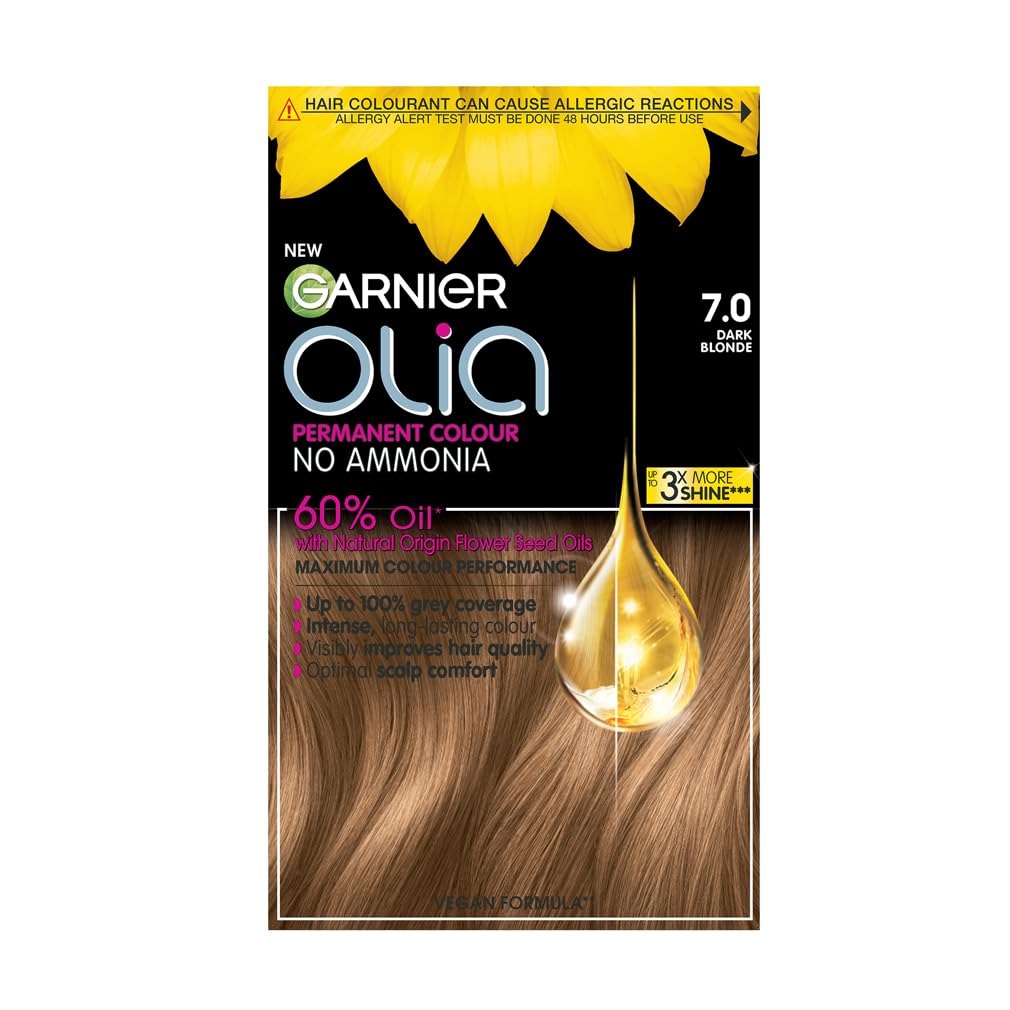 Garnier - Olia Permanent Hair Dye (7.0 Dark Blonde, 230g)