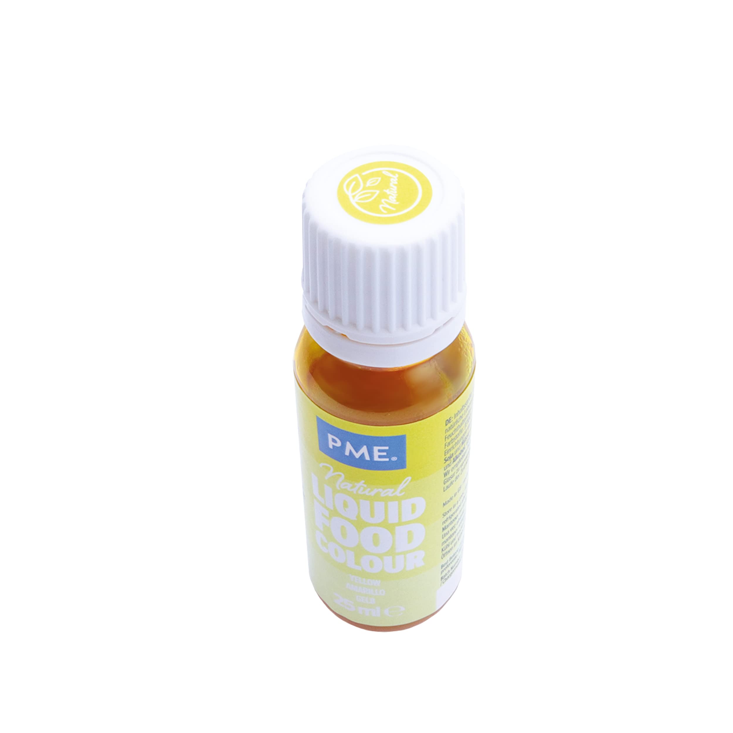PME Natural Liquid Food Colouring - Lemon Yellow 25ml 6