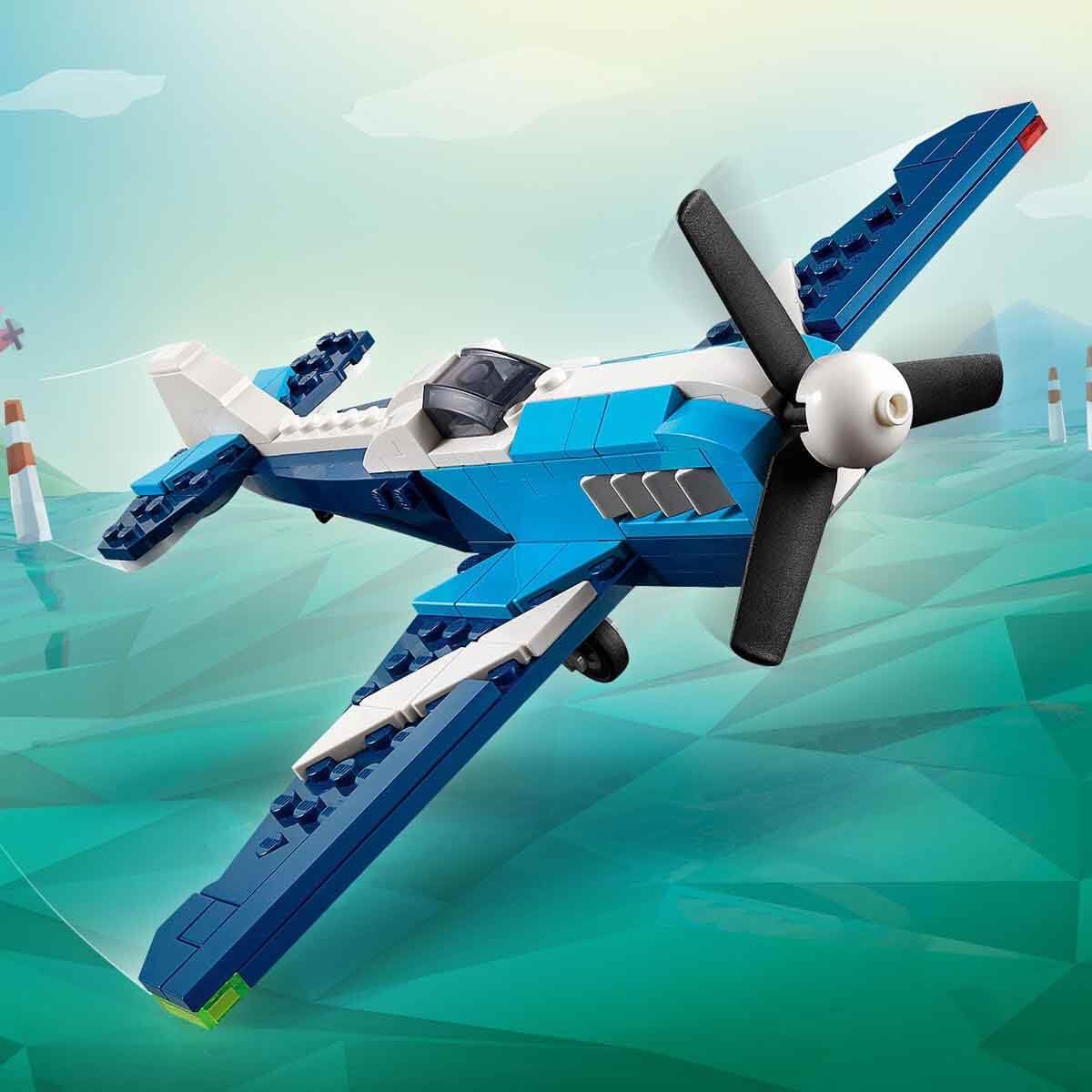 LEGO Creator 3in1 Aircraft: Race Plane Toy - Builds into Jet or Helicopter