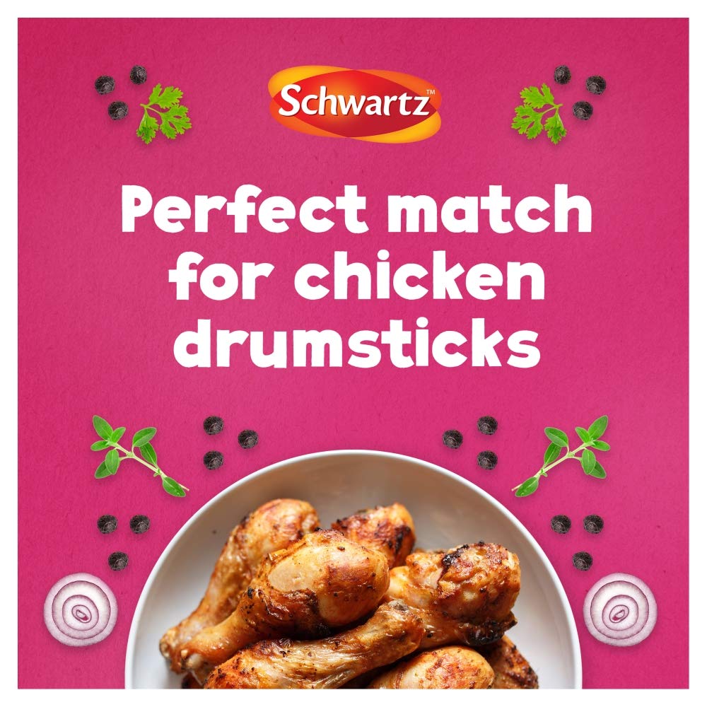 Schwartz Paprika & Onion Chicken Seasoning Powder - 50g Jar, Pack of 6 3