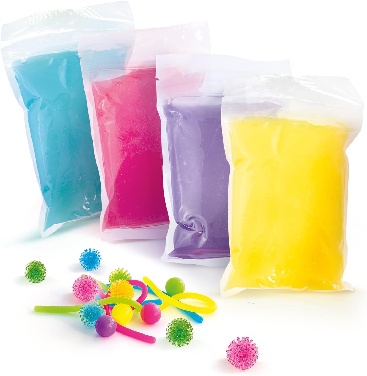 So Slime 1KG Fidget Slime Bucket - Colourful Sensory Slime with Fidget Toys & Storage Container for Kids 6+ 4