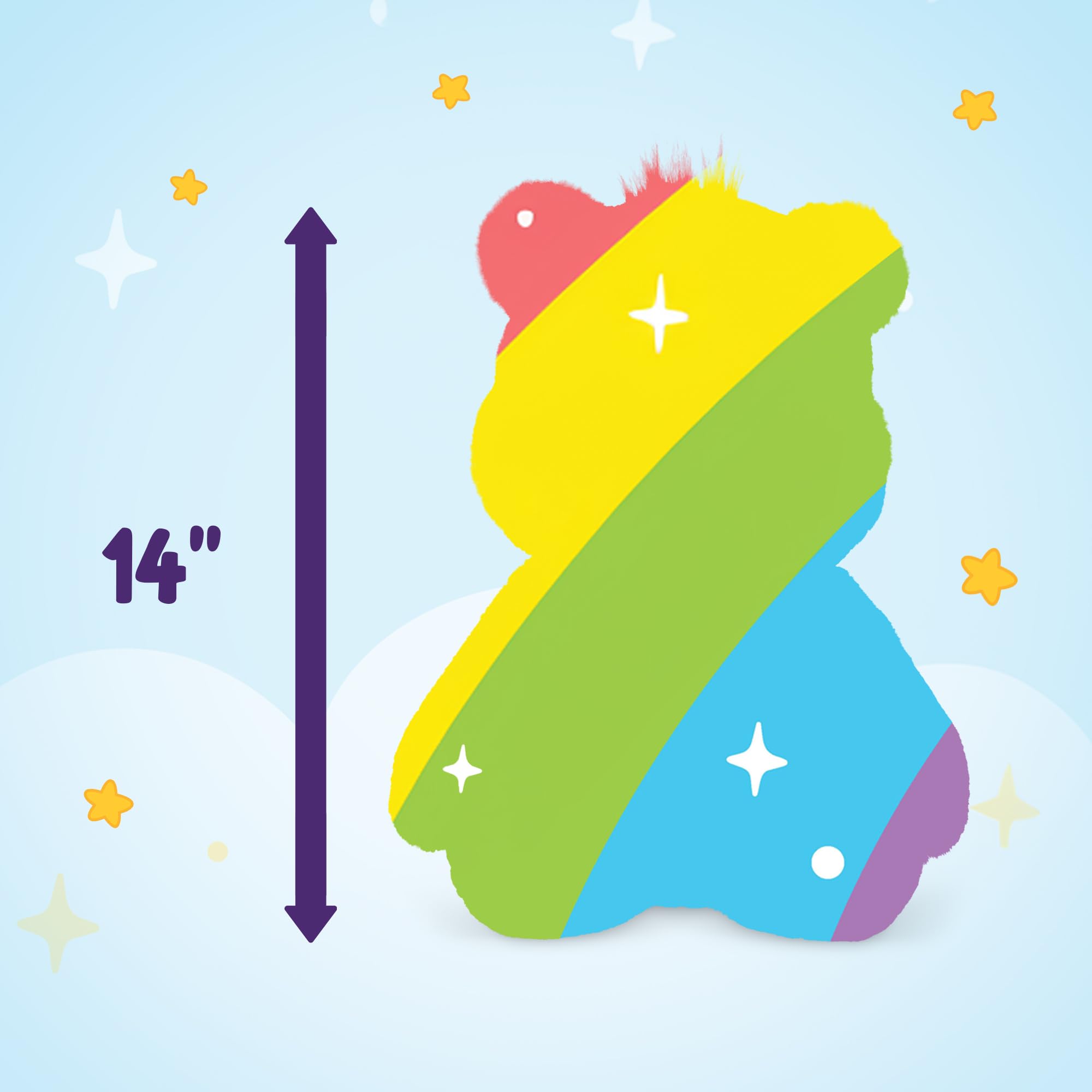 Care Bears Good Luck Bear - 14 Inch Plush Toy, Collectible Stuffed Animal for Kids 8