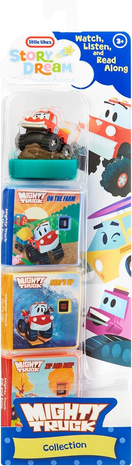 Little Tikes Mighty Truck Collection for Story Dream Machine - 3 Stories & 1 Character, Ages 3+ 3