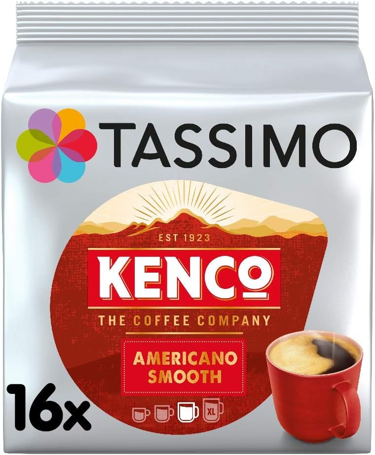 Tassimo Kenco Americano Smooth Kaffeepads (Packung mit 16 T DISCs) – 5 Packungen (insgesamt 80 Kapseln) 6