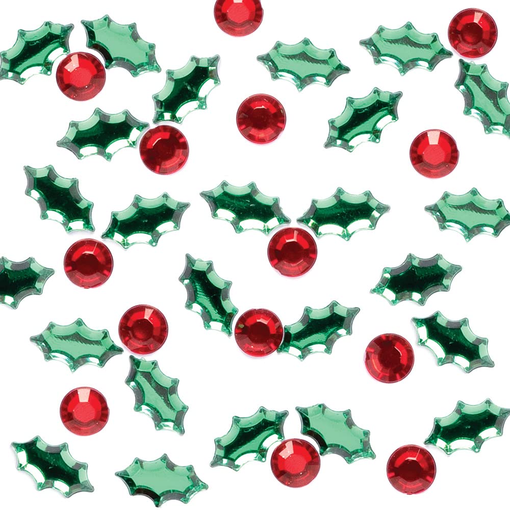 Baker Ross FX343 Holly and Berry Self-Adhesive Acrylic Jewels - Pack of 300 5