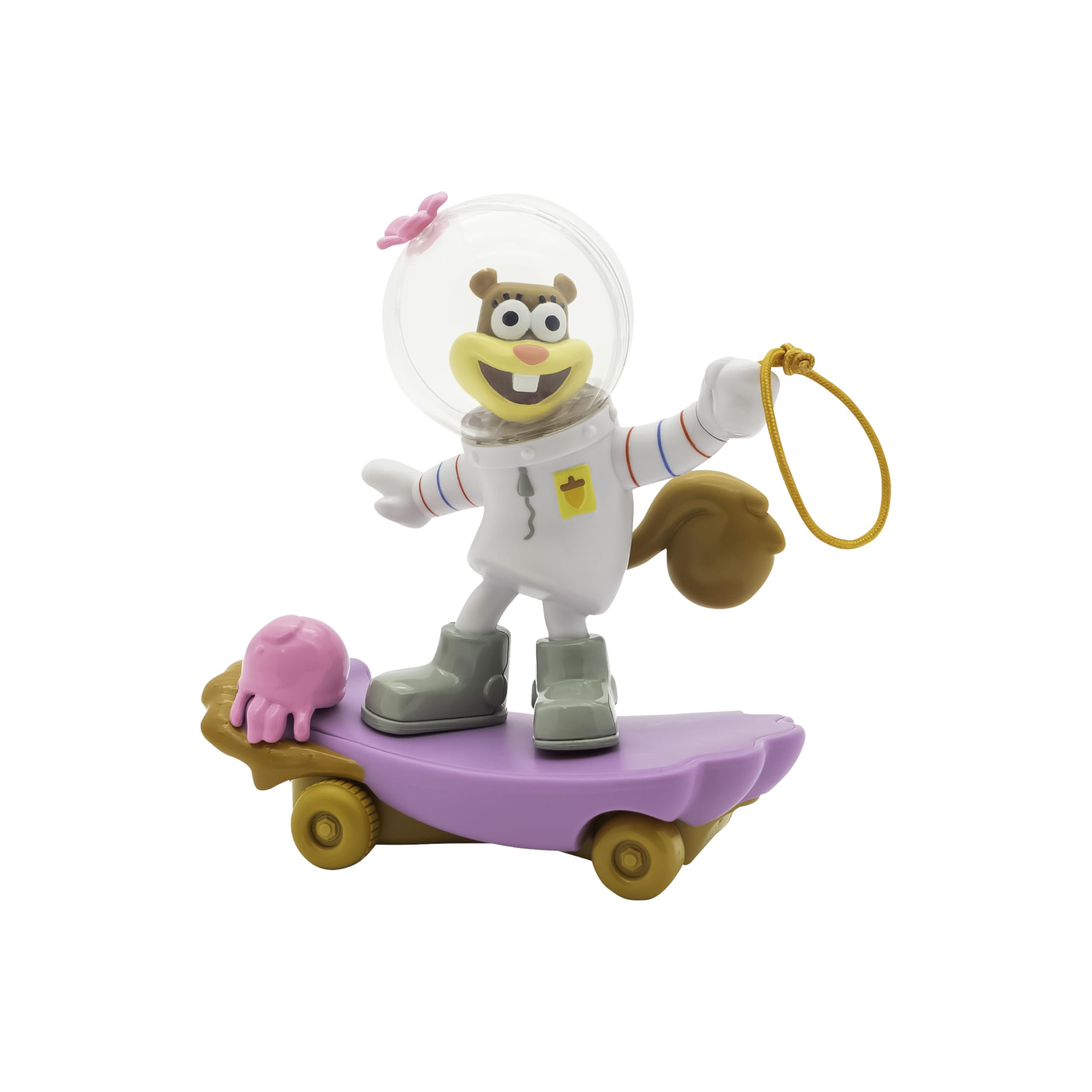 SpongeBob SquarePants Jelly Fishin’ Gliders - Sandy Cheeks Pull-Back Surf Toy for Ages 3+ 3