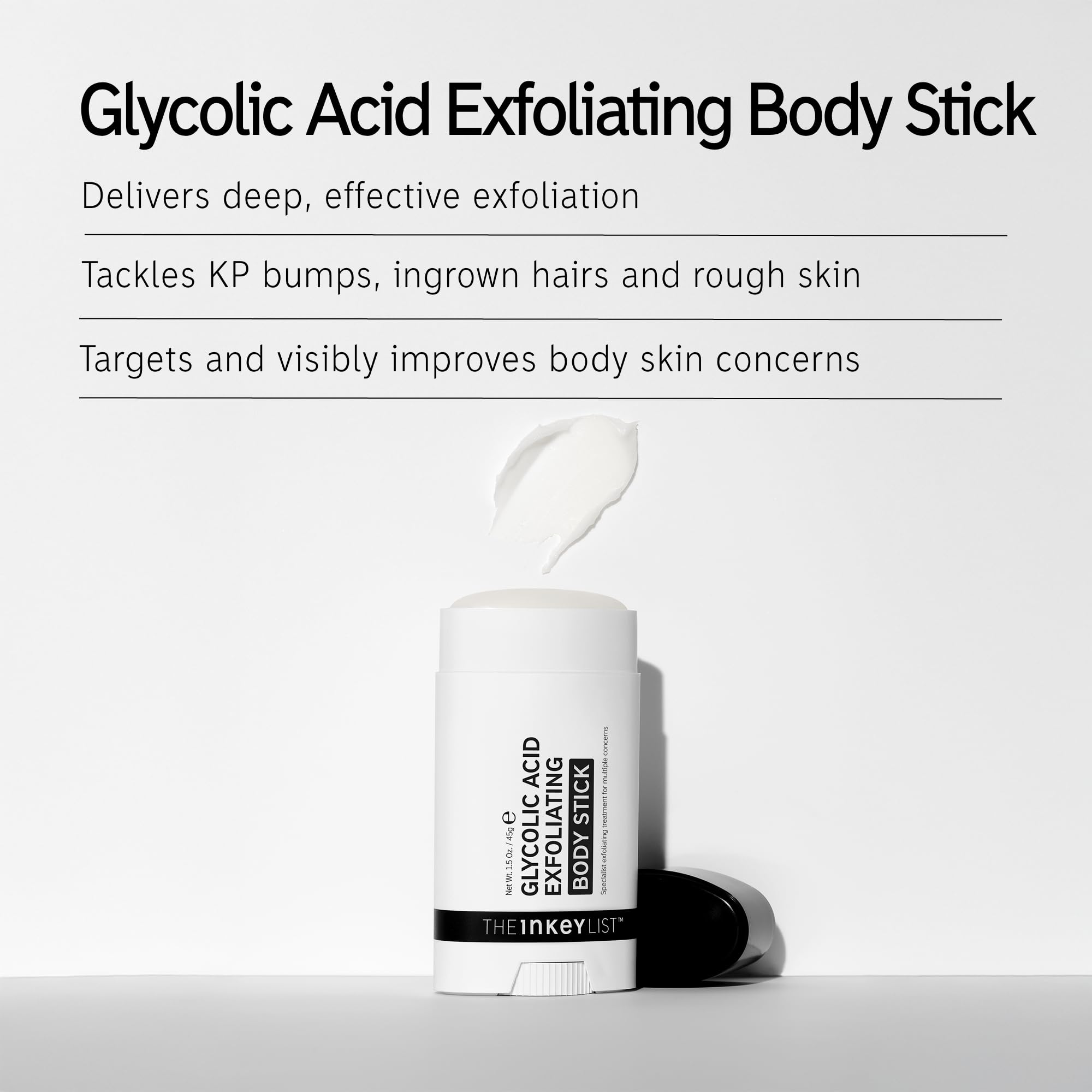 The INKEY List Glycolic Acid Exfoliating Body Stick (45g)