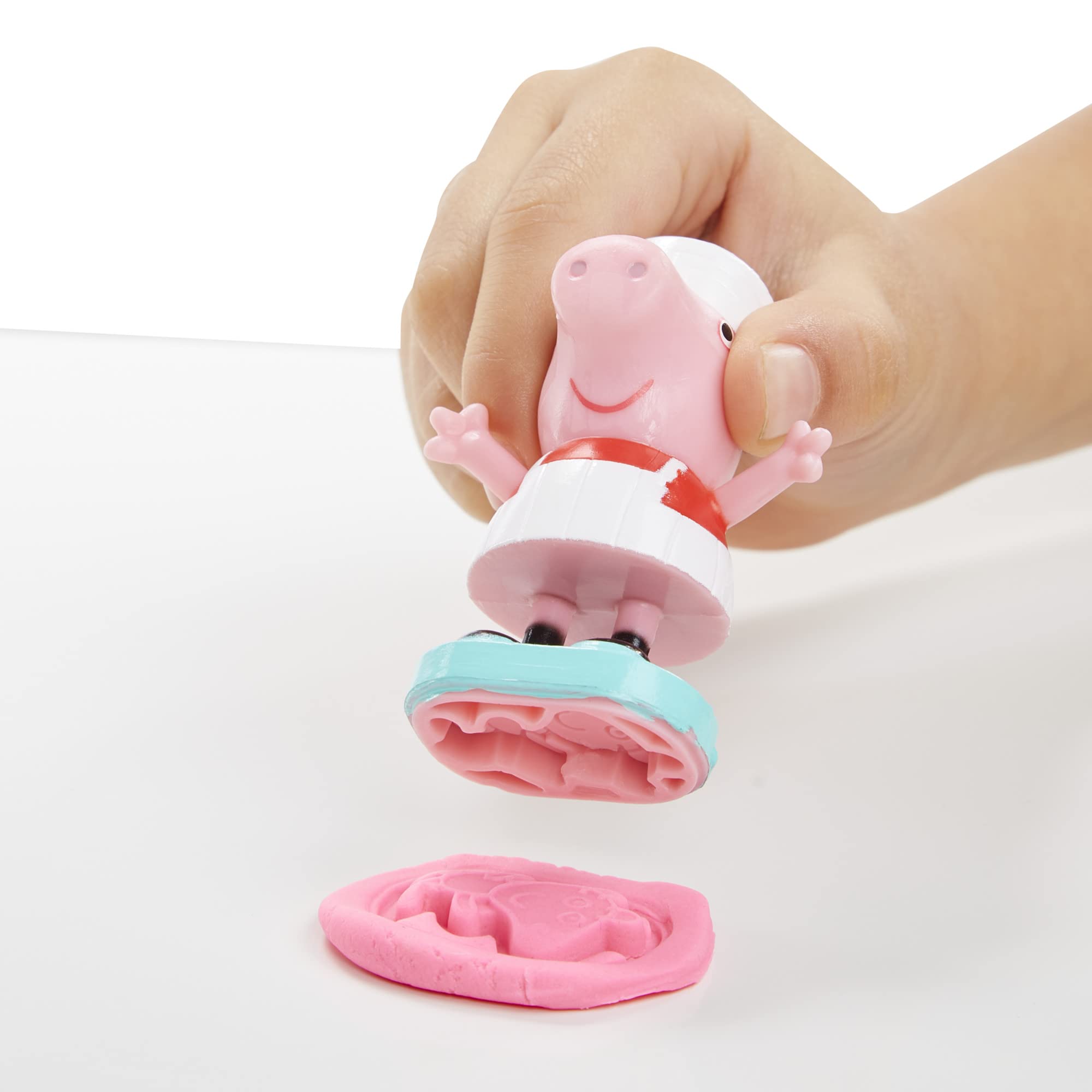 Play-Doh Peppa's Ice Cream Playset - Pretend Play Vehicle with Figures & 5 Colors for Toddlers 4