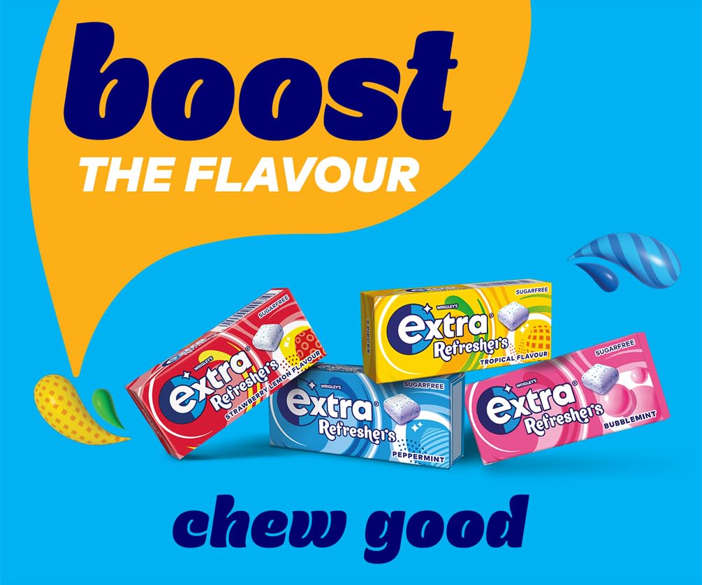 Extra - Refreshers Chewing Gum Bubblemint (112 Pieces, 16 Packs) 7