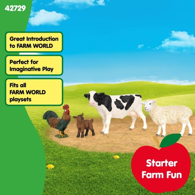 SCHLEICH Farm World Farm Starter Set - 6-Piece Playset for Ages 3+ 6