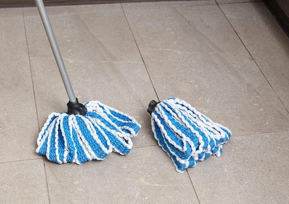Addis MEGA Mop Replacement Refill - Blue and White Microfibre Head 3