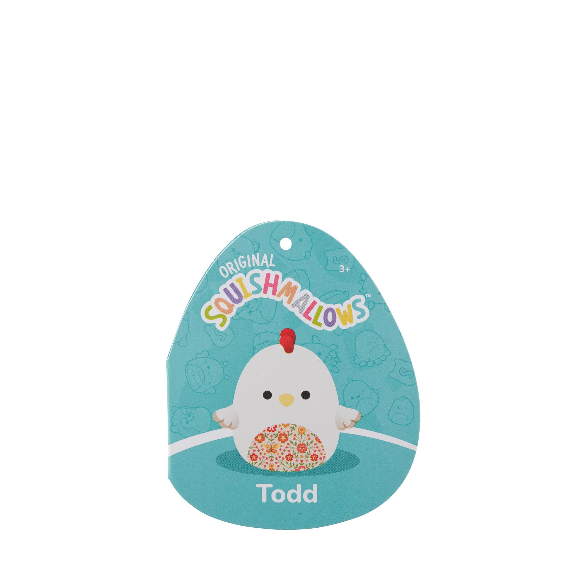 Squishmallows 12-Inch Plush - Todd the Beige Rooster with Floral Belly 6