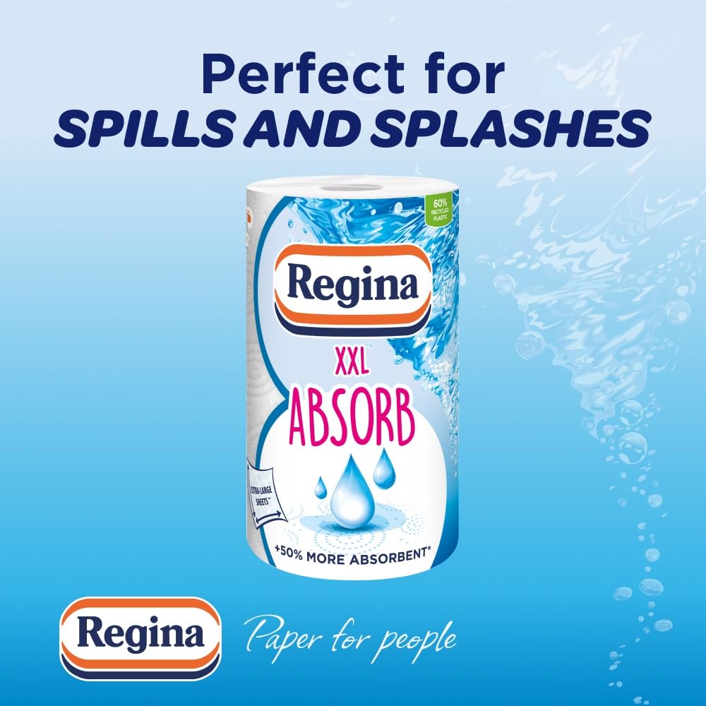 Regina - XXL Absorb Kitchen Roll 6 Rolls | 75 Extra Large Sheets per Roll 7