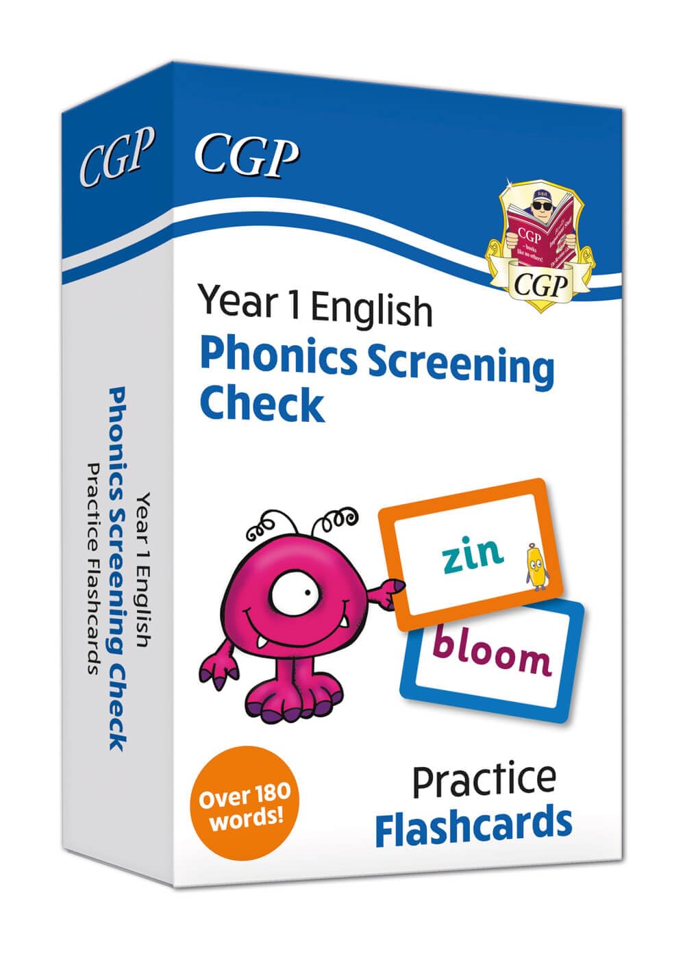 CGP New Phonics Screening Check Flashcards - Year 1 Test Preparation | 180+ Words | Ages 5-6 1