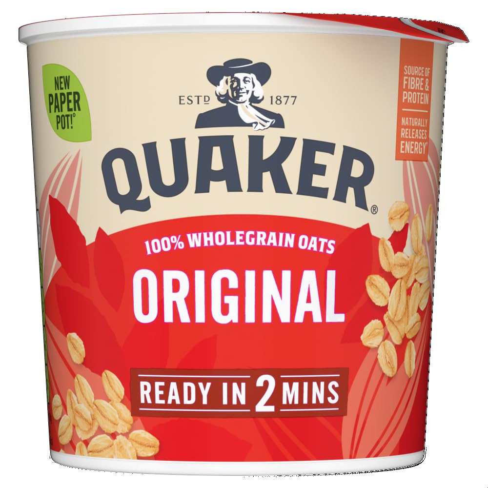 Quaker Oat So Simple Original Porridge Pots, 45 g (Pack of 8)