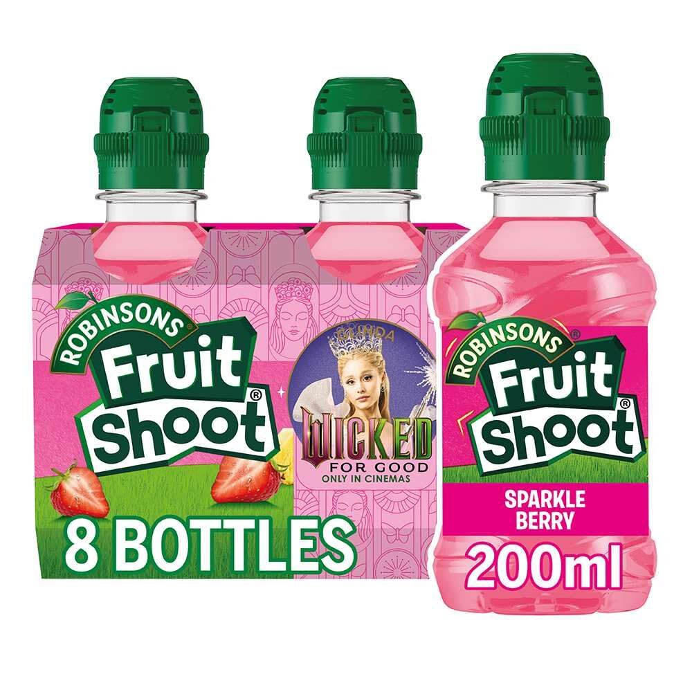 FRUIT SHOOT Glinda Sparkle Berry Fruit Drink (200ml Pack of 8)