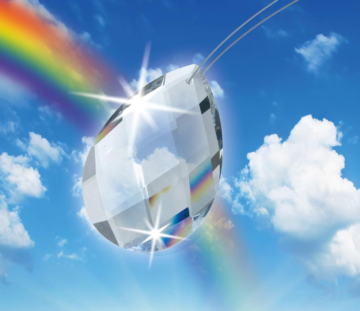 My Very Own Rainbow Projector Nightlight - LED Rainbow Light with Sunlight Crystal & Auto Shut-Off 4