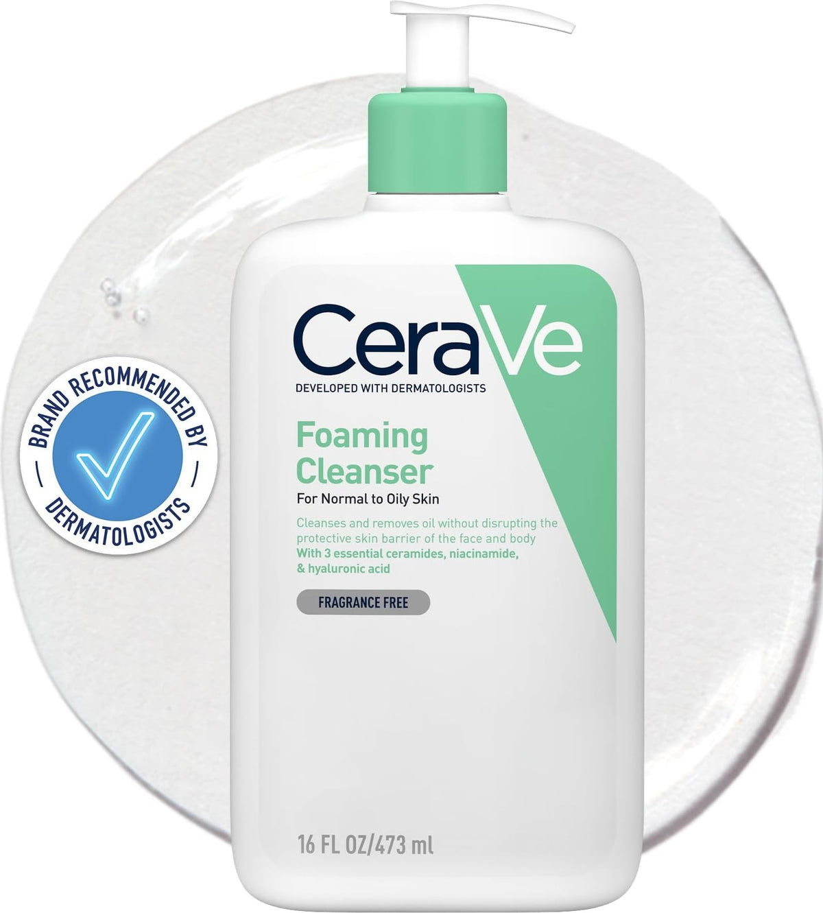 CeraVe Foaming Cleanser for Normal to Oily Skin - 473ml