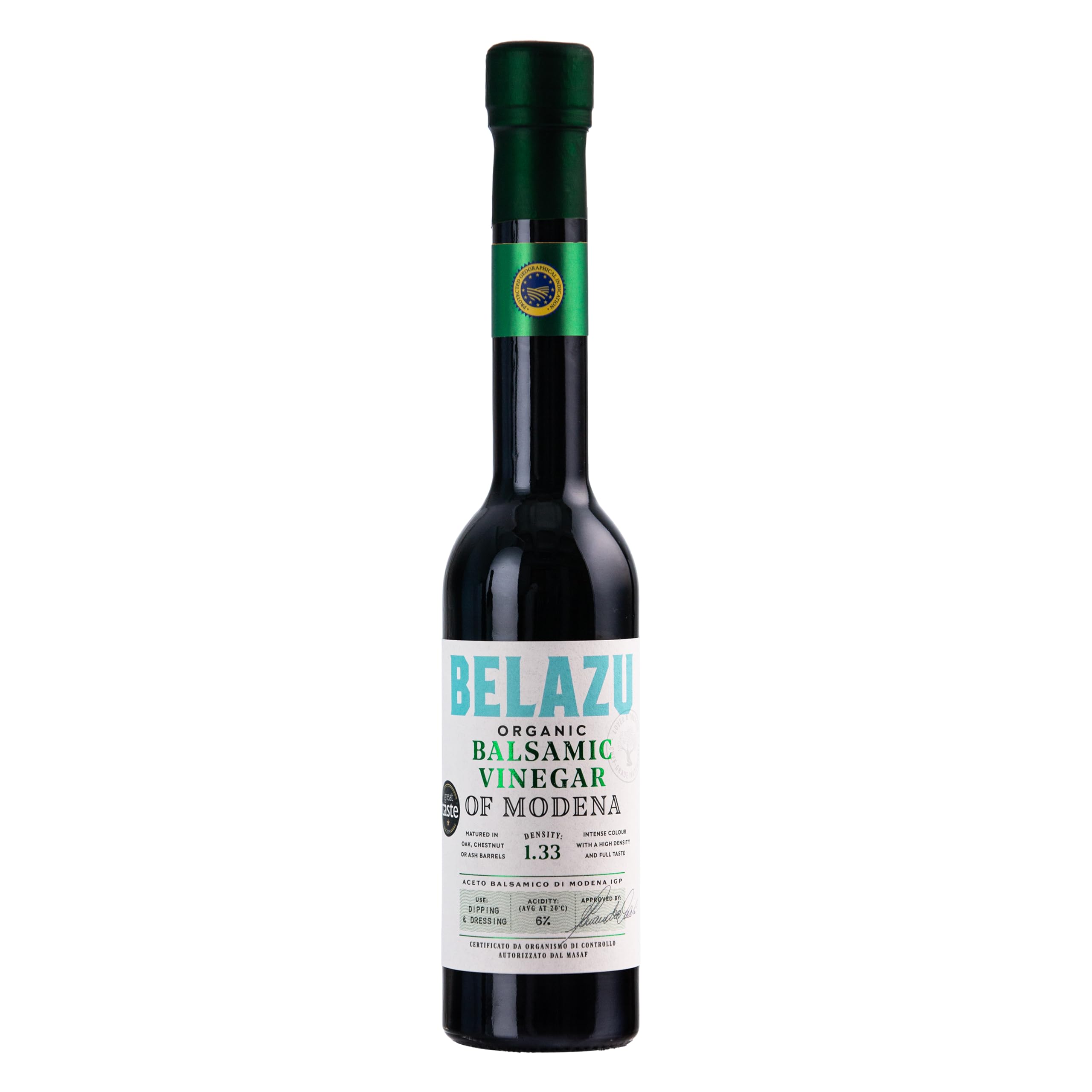 Organic Balsamic Vinegar of Modena 250ml by The Fresh Olive Company Ltd