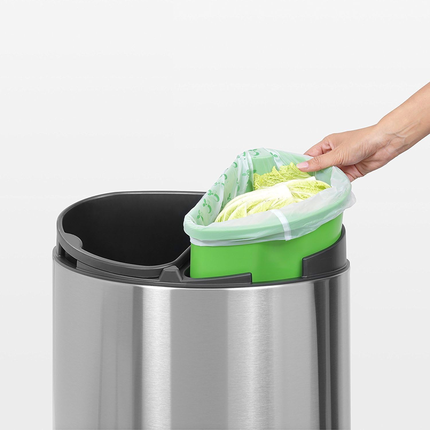 Brabantia Food Waste Caddy Compostable Bin Liners - Code K, 10L Capacity, 10 Count