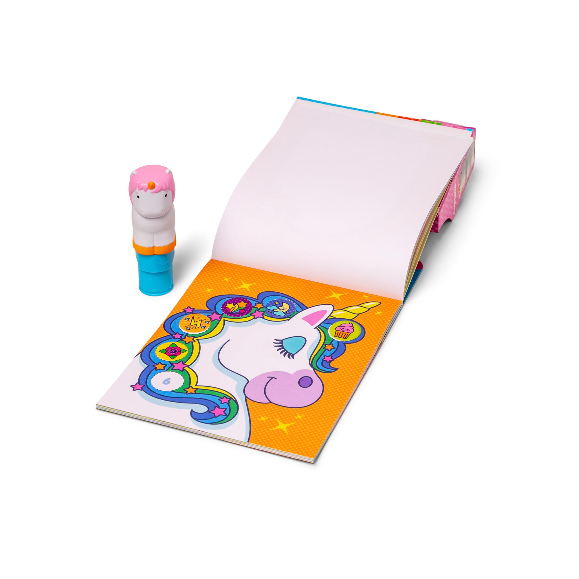 Melissa & Doug Sticker Wow Stamper & Activity Pad - Unicorn Theme | Mess-Free Play | Ages 3+ 5