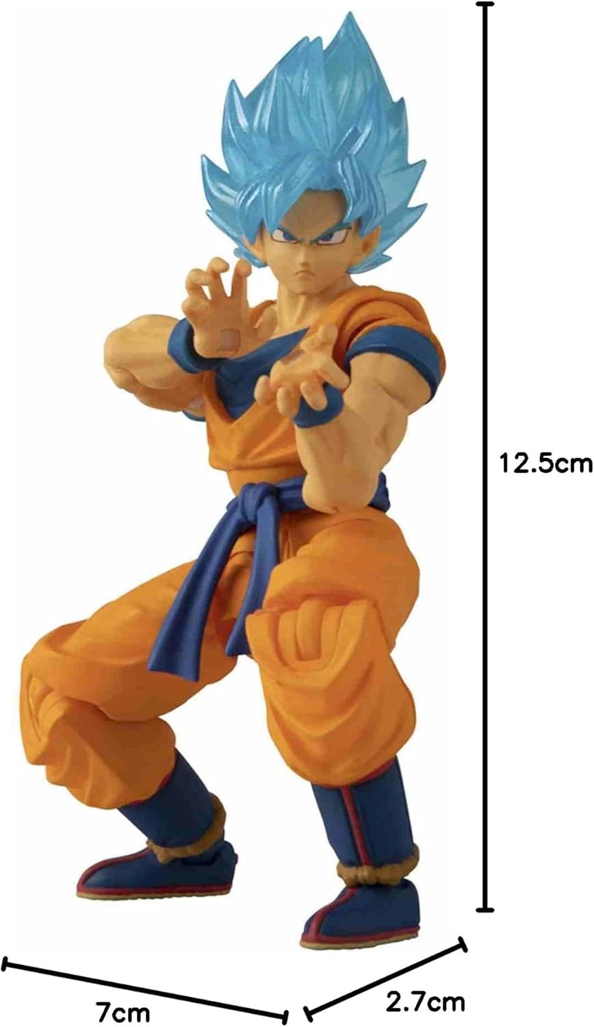 Bandai Dragon Ball Evolve Blue Goku Action Figure - 12.5cm Super Saiyan Blue Goku Toy 5
