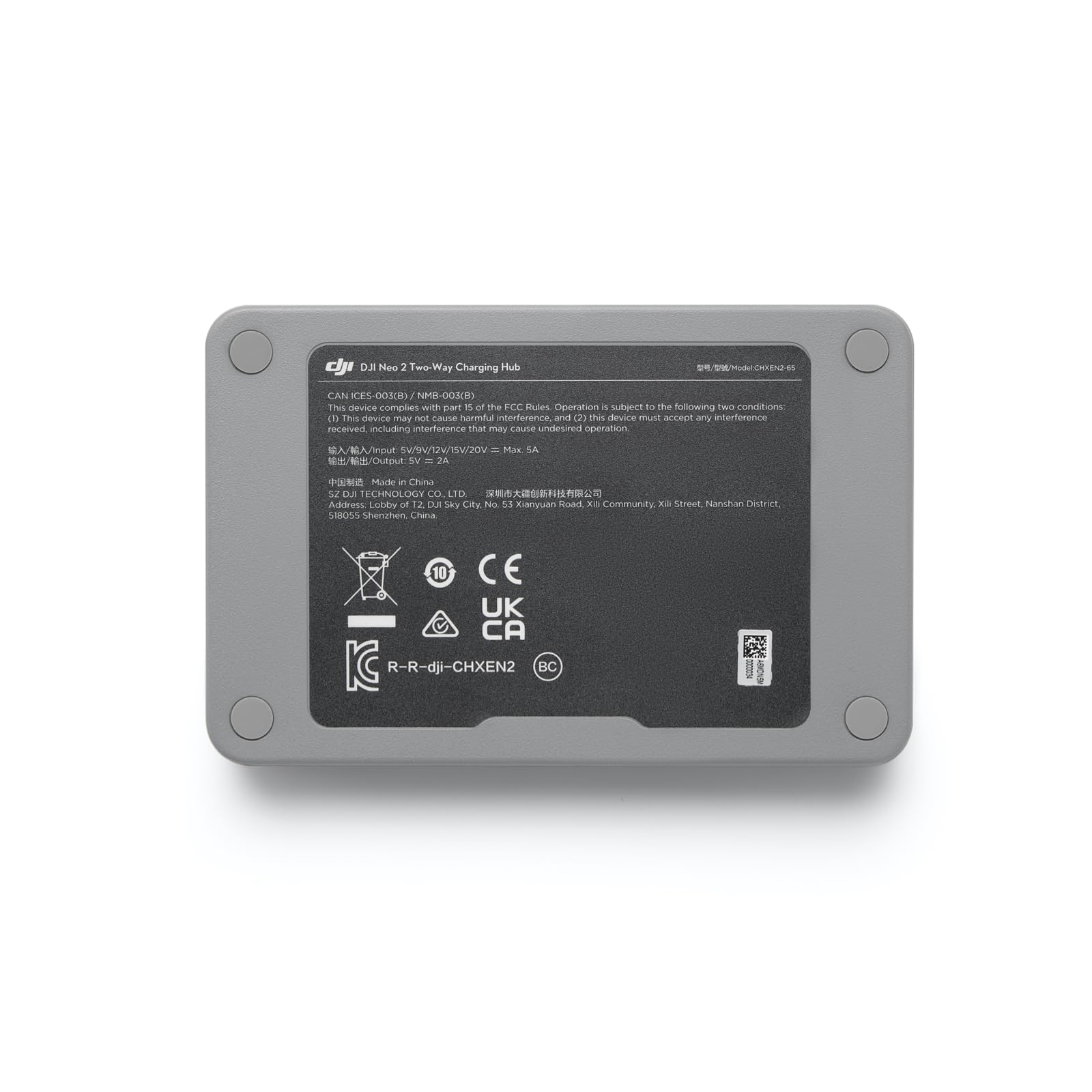 DJI Two-Way Charging Hub - Charge 3 Batteries Simultaneously | Power Bank Function | Grey 2