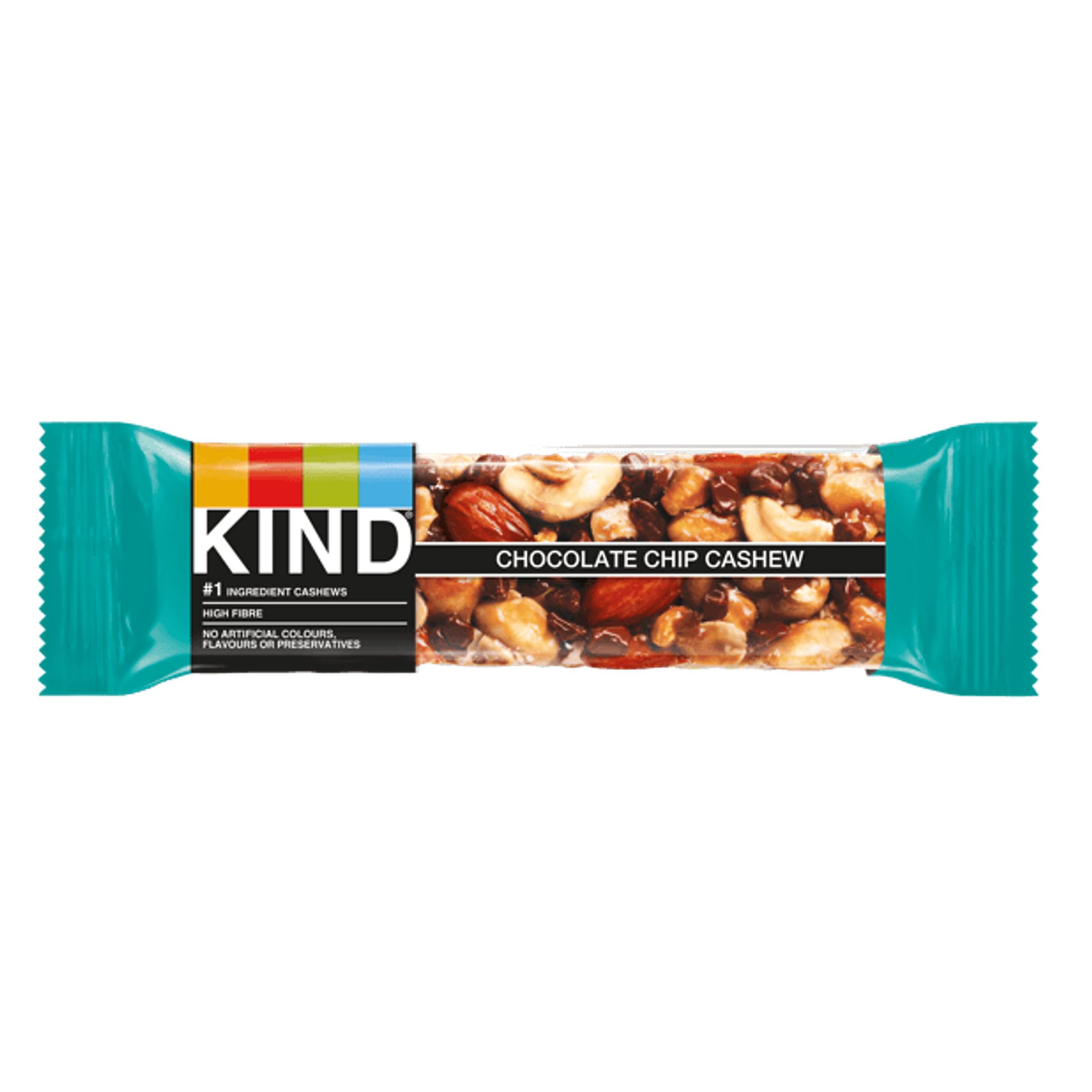 KIND Chocolate Chip Cashew Fruit & Nut Bars - High Fibre, Gluten Free | Pack of 12 2