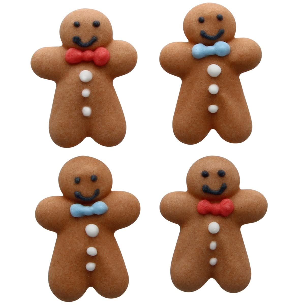 Culpitt - Gingerbread Man Sugar Pipings Edible Royal Icing Cake Decorations Bulk Pack of 60 5