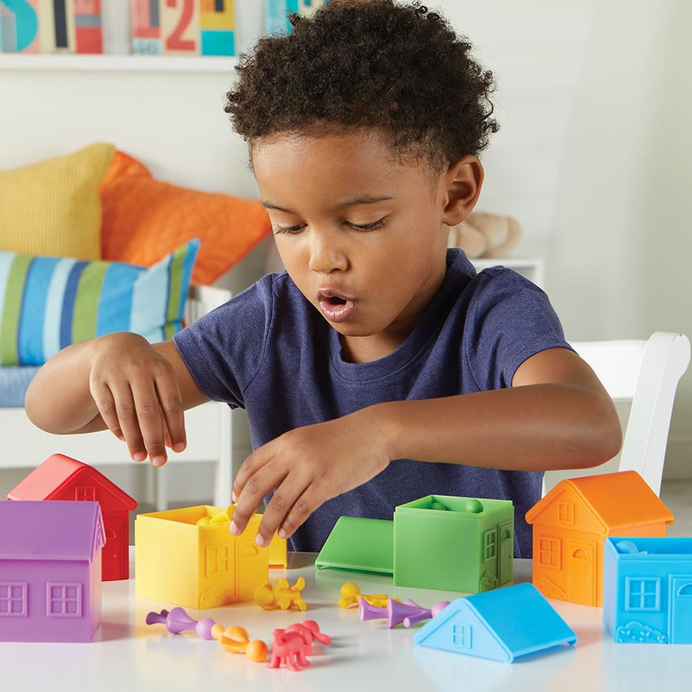 Learning Resources Sorting Neighbourhood Set - Colour Matching & Sorting Toy | Ages 3+ | 36 Counters 6