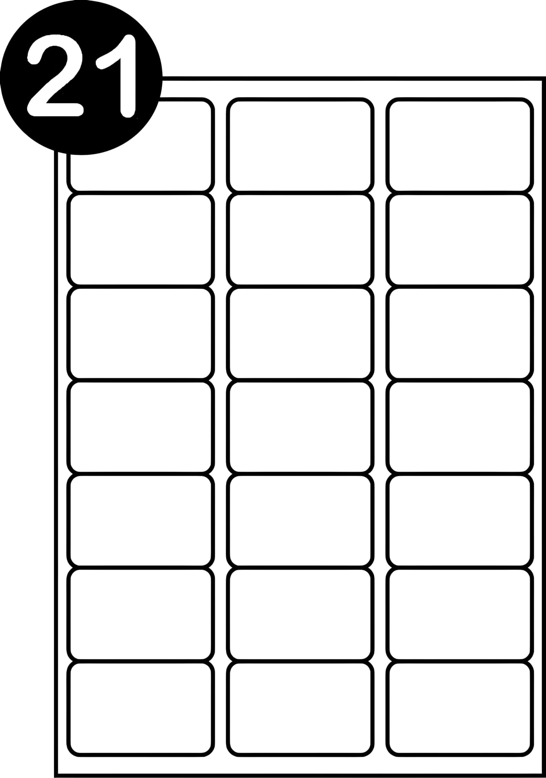 Double Dragon A4 Self Adhesive Address Labels | 21 Labels Per Sheet | Matte White Paper | 2100 Total