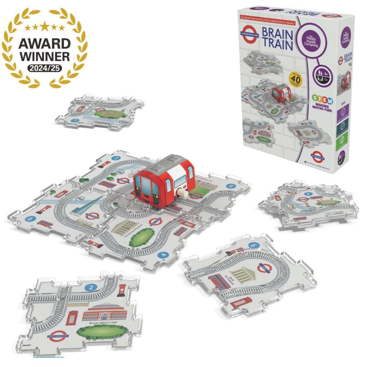 The Happy Puzzle Company Underground Brain Train - Educational Maths & Logic Puzzle Game for Ages 4+ 7