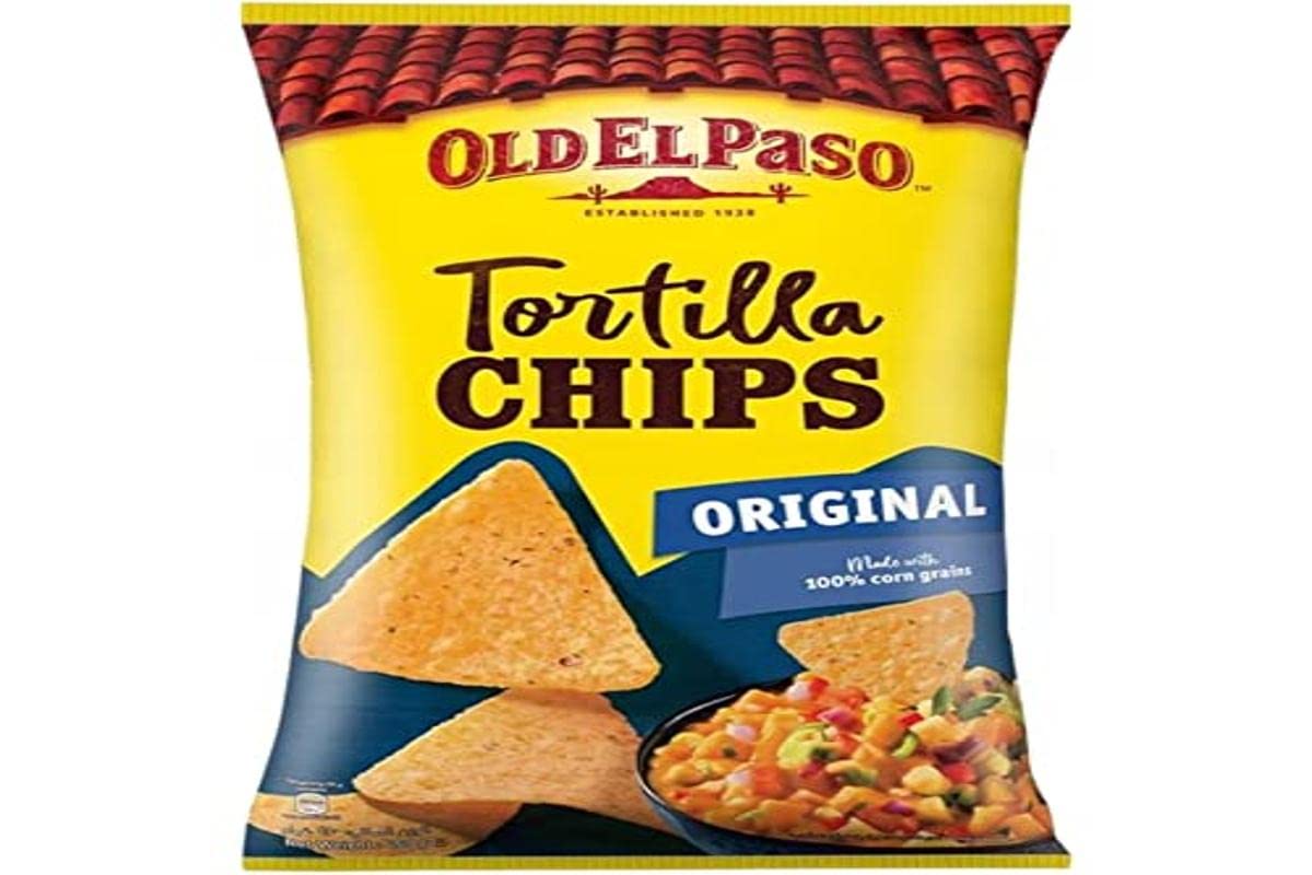 Old El Paso - Gluten Free Crunchy Salted Tortilla Chips 185g (Pack of 5)